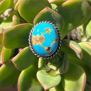 Navavo Pansy JohnsonTurquoise Ring
